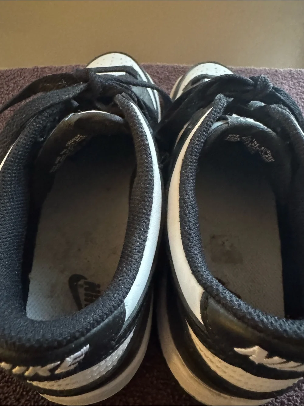 Nike Dunk Low Youth Sneakers — “Panda” Black & White